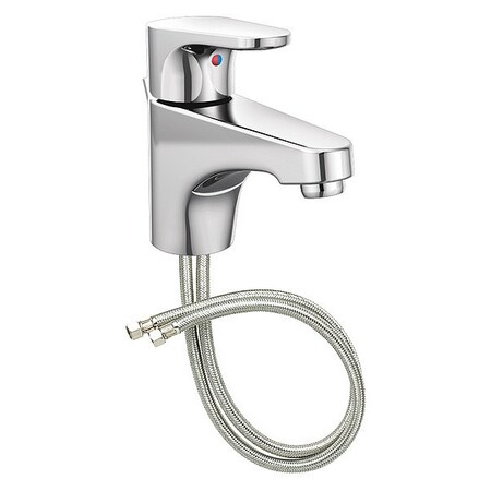 Manual Straight Spout Bathroom Faucet, 4