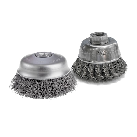 Cup Brush, Carbon, 5/8-11In AH, 2-3/4In MPN:60060