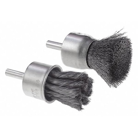 End Wire Brush, 3/4 Crmp, .014, C, 1/4 Shnk MPN:60590
