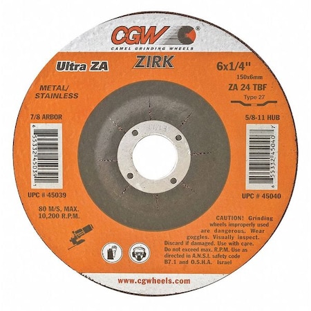 7X1/4X7/8 ZA24-T-B ZIRCT27 Dp Ct Whl MPN:35644