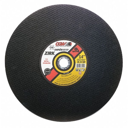 14X3/32X1 ZA24-S-Bf DBL.REINF. Chop Saw Blade MPN:36125
