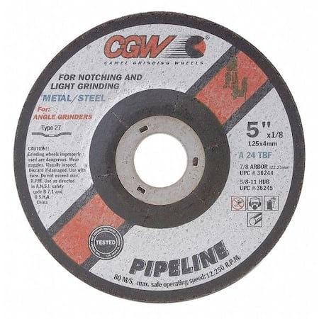 4 1/2 X 1/8 X 7/8 A24-T-Bf Pipeline-Steel T27 Fc MPN:59100
