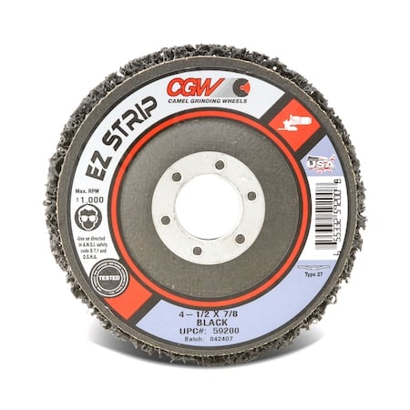 Strip Whl, 4.5x5/8-11, SC Extra CRS, Black MPN:59201