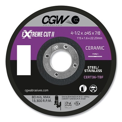 5 X .045 X 7/8 T27 CER36-T-Bf Cutting Whl MPN:54285