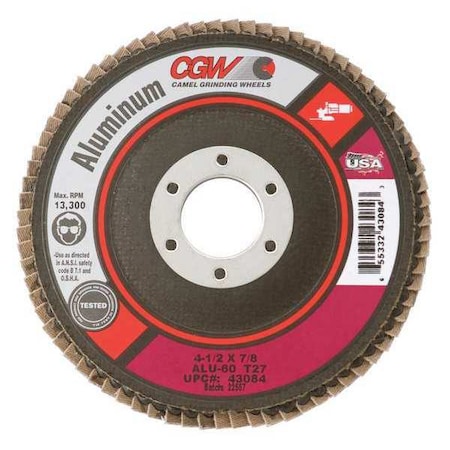 Flap Disc, 5x7/8, T29, Alu, Reg, 36G MPN:43181