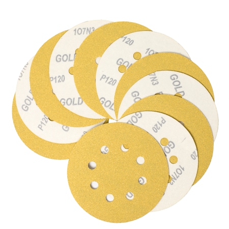 Sndng Dsc, Hook-and-Loop, 6, 150G, 6VAC, Gld, 6