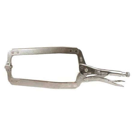 Locking C-Clamp, Swivel Pads, 18