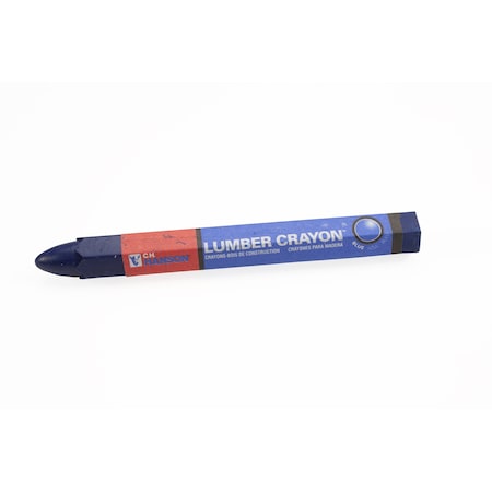 Marking Crayon, 4-1/2 in L, Blue, Clay MPN:10366