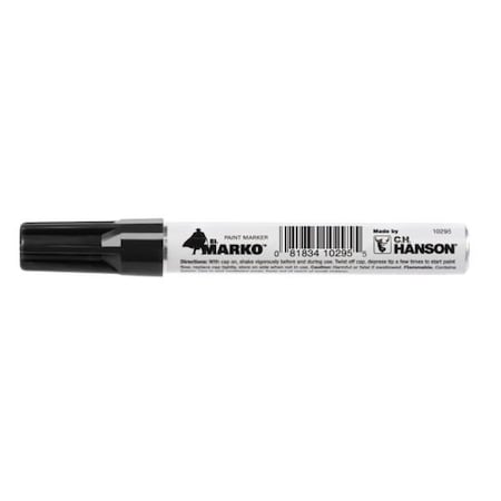 Paint Marker, Permanent, Water Resis, Black MPN:10295