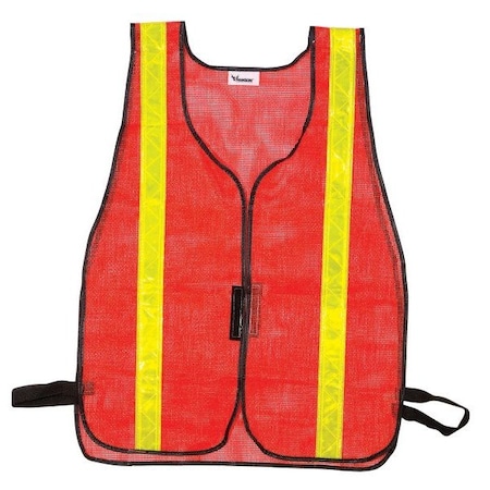Mesh Vest, Reflective Stripe, Orange MPN:55125