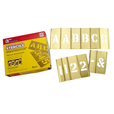 Interlocking, Brass Stencil Set, 2