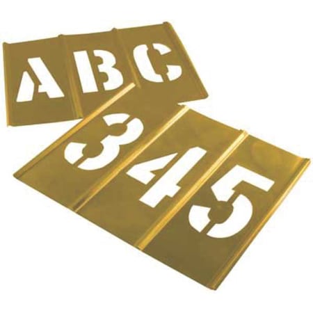 Stencil Set, Letters & Numbers, Brass, 10156 MPN:10156