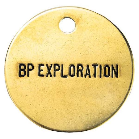 ID Tag 1-1/2 In dia BP Exploration, PK100 MPN:1098BLF
