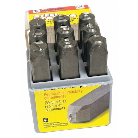 Steel Type Kit, Number Set MPN:21380