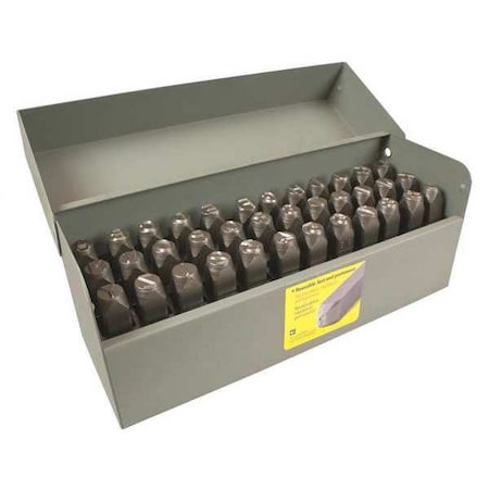 Steel Type Kit, Letter/Number Set MPN:25689