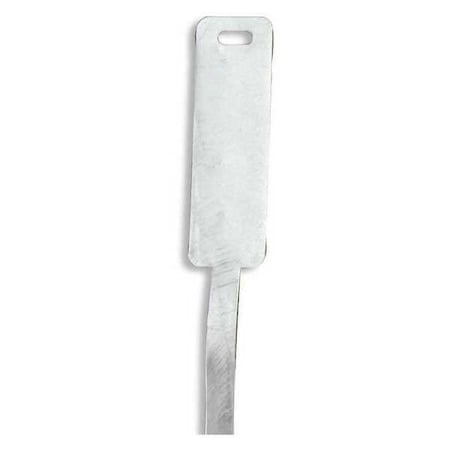 Tag 41945 Pk100, Aluminum, 1 in H x 1 in W, 1 in Dia., Silver, Square, 100 PK MPN:41945