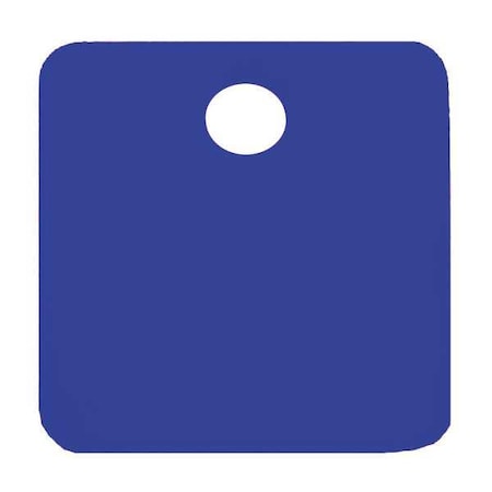 Blank Tag, Aluminum, 2 in H x 2 in W, Blue, Square, 5 PK MPN:43031