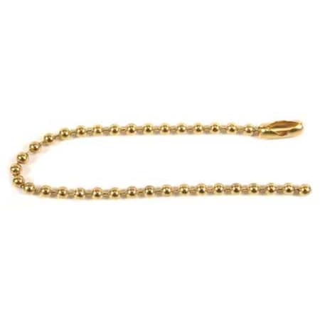 Beaded Chain, 4 1/2 in L, Brass, PK25 MPN:8C899