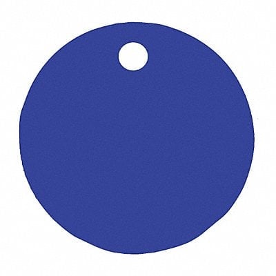 Blank Tag Aluminum 1in H 1in W Blue PK5 MPN:43006