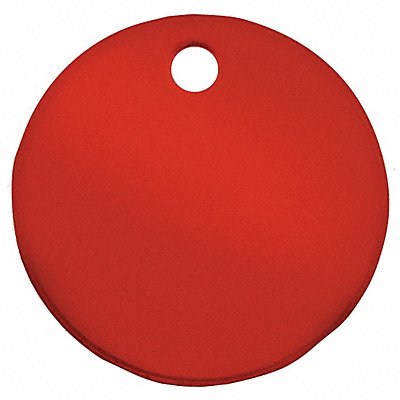Blank Tag Aluminum 2in H 2in W Red PK5 MPN:43013