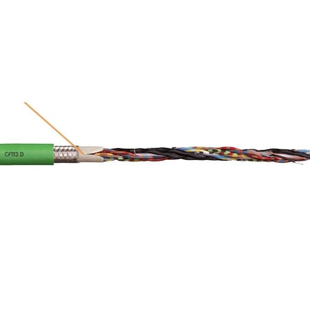 MeasuringSystemCable, Green, 0.35in-OD, 50V MPN:CF113-013-D