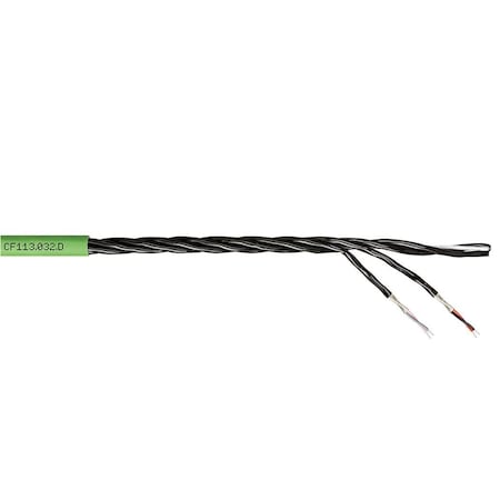 MeasuringSystemCable, Green, 0.33in-OD, 50V MPN:CF113-032-D