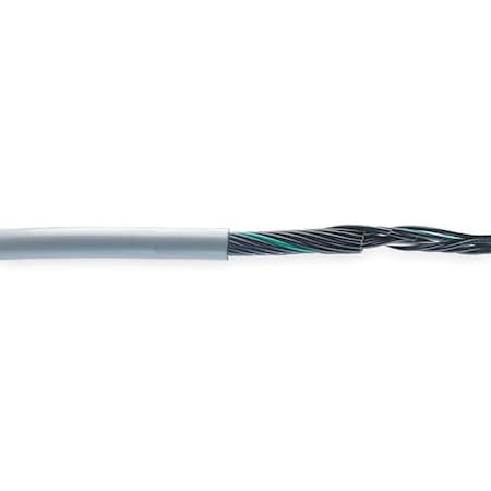 Control Cable, 18 AWG, 5 C, Gray, PVC, 600 V, 25 ft MPN:CF130US-07-05-25