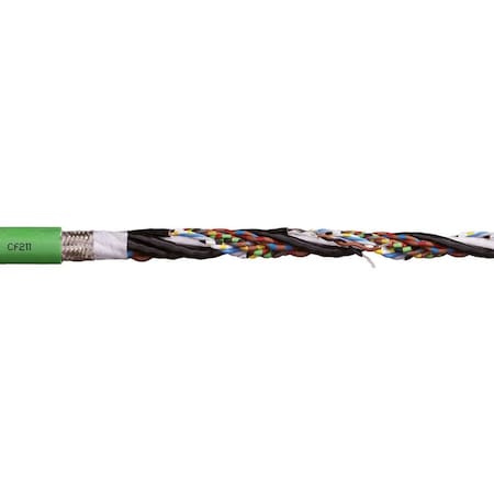 MeasuringSystemCable, Green, 0.26in-OD, 50V MPN:CF211-018