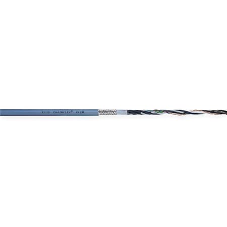 Continuous Flexing Appliance Wiring Communication Cable, 10 C, Gray, PVC, 25 ft. MPN:CF211-02-05-02-25