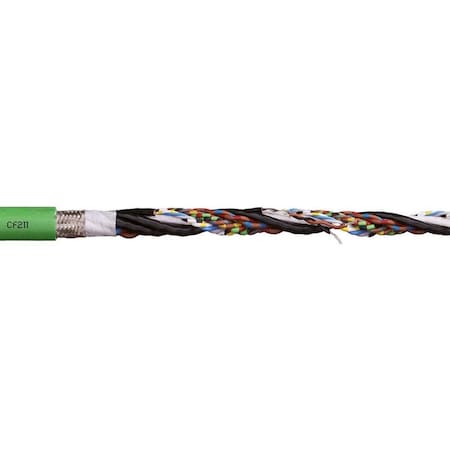 MeasuringSystemCable, Green, 0.3in-OD, 50V MPN:CF211-028