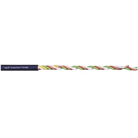 Data Cable, 3 C, Blue, TPR, 300 V, Order by the Foot MPN:CF298-02-03