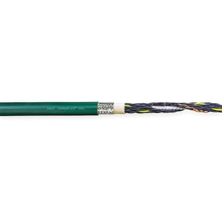 Control Cable, 16 AWG, 4 C, Green, PVC, 600 V, 25 ft MPN:CF6-15-04-25