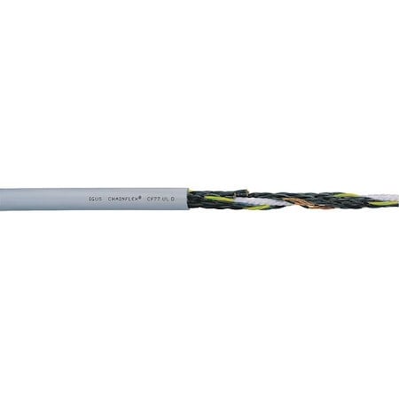 Control Cable, 18 AWG, 4 C, Gray, PUR, 1, 000 V, 100 ft MPN:CF77-UL-07-04-100