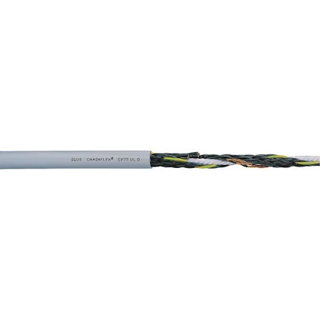 Control Cable, 16 AWG, 25 C, Gray, PUR, 1, 000 V, 25 ft MPN:CF77-UL-15-25-25