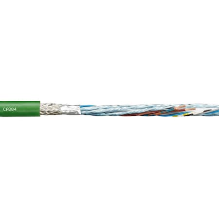 MeasuringSystemCable, Green, 0.3in-OD, 50V MPN:CF884-028