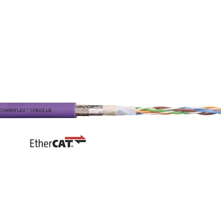BusCable, Ethernet/CAT5, 24AWG, Red, 50V MPN:CFBUS-LB-040