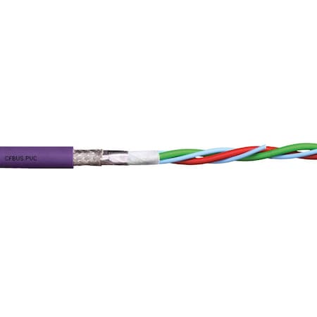 BusCable, Ethernet/CAT7, 26AWG, Red, 50V MPN:CFBUS-PVC-052
