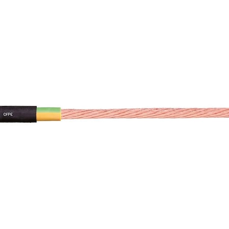 Motor Cable, 10 AWG, Black, TPR, 1000 V MPN:CFPE-60-01