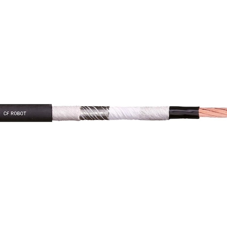 Motor Cable, 4 AWG, Black, TPR, 1000 V MPN:CFROBOT-037