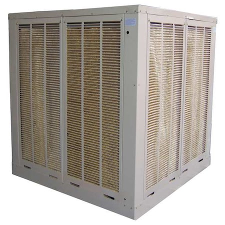 Ducted Evaporative Cooler, 21, 000 cfm, 10, 000 sq ft, 38 gal, 5 hp, Belt MPN:7K581