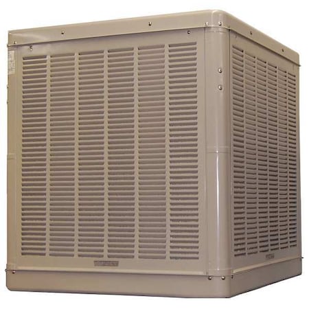 Ducted Evaporative Cooler, 7, 500 cfm, 4, 000 sq ft, 17 gal, 3/4 hp, Belt, 3 Phase MPN:7K590