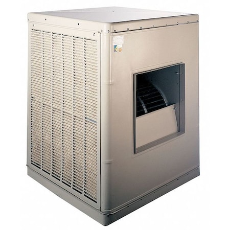 Ducted Evaporative Cooler, 7, 500 cfm, 4, 000 sq ft, 20 gal, 3/4 hp, Belt, 3 Phase MPN:7K596