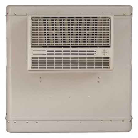 Window Evaporative Cooler, 4, 000 cfm, 1, 100 sq ft, 11 gal, 1/3 hp, Belt MPN:RWC44