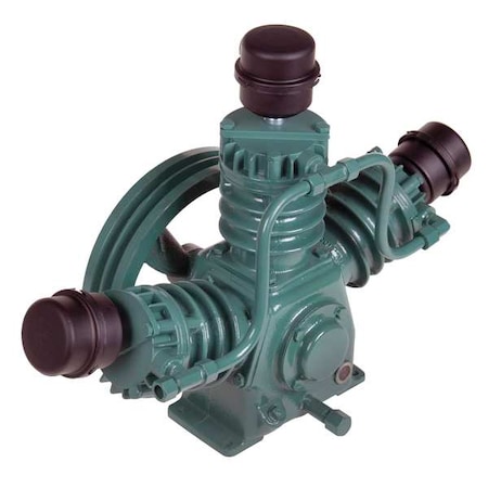 Air Compressor Pump, 2 hp, 3 hp, 1 Stage, 16 fl oz Oil Capacity, 3 Cylinder MPN:BWA