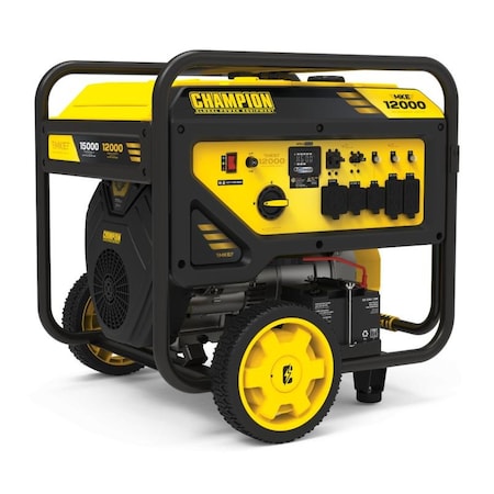 Portable Generator, Gasoline, 12, 000 W Rated, 15, 000 W Surge, Electric Start, 120/240V AC, 50 A A MPN:201160