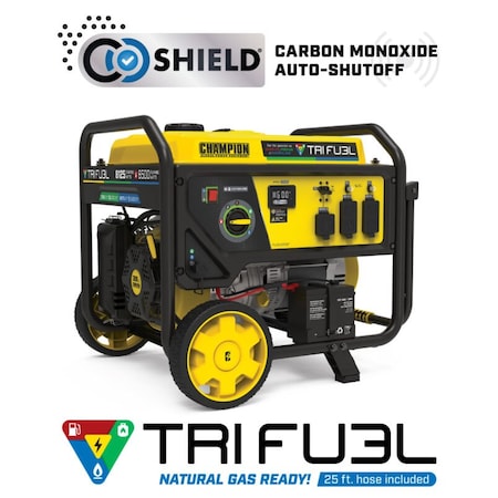 Portable Generator, Gasoline/Natural Gas/Propane, Electric, Recoil Start, 120/240V AC MPN:201169