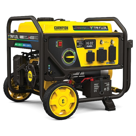 Portable Generator, Gasoline/Natural Gas/Propane, Electric, Recoil Start, 120V AC MPN:201223