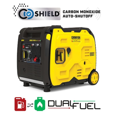 Portable Generator, Gasoline/Propane, Electric, Recoil Start, 120V AC MPN:201469