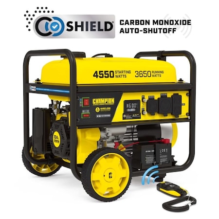 Portable Generator, Gasoline, Electric, Recoil, Wireless Remote Start, 120V AC MPN:201502