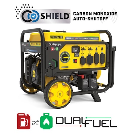 Portable Generator, Gasoline/Propane, Electric, Recoil Start, 120/240V AC MPN:201508